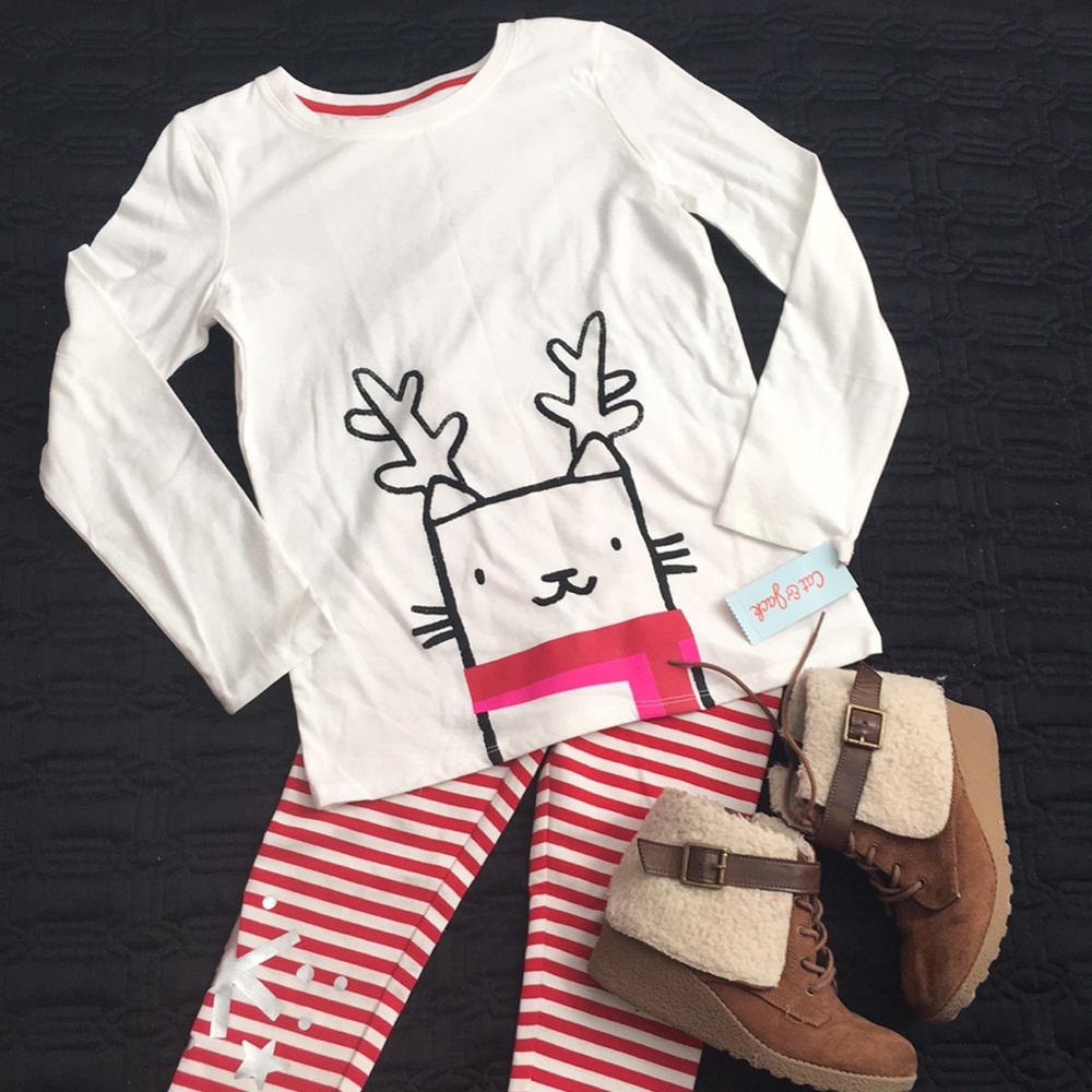 Cat & Jack Winter Long Sleeve Shirt Size Large